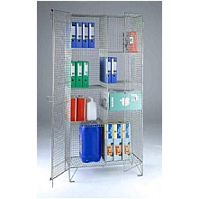 Wire Mesh Storage Cupboard, Ventilated Divider Cabinet
