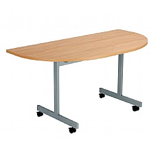 D End economy tilting table, beech