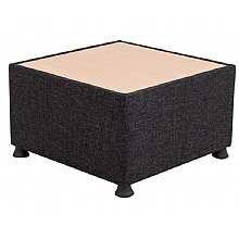 Glacier reception seating table charcoal