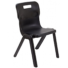 classroom chair black in 2 sizes