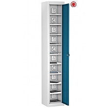 Single blue door with 10 Compartments