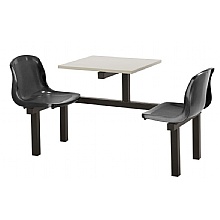 Two seater fast food unit black/grey