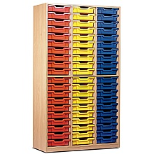 Wooden full ht.cupboard with 60 storage Trays