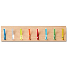 School Coat Rail with 8 Hooks