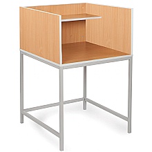 Library & College study carrel, beech