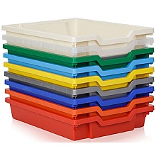 Coloured Gratnell Plastic Trays