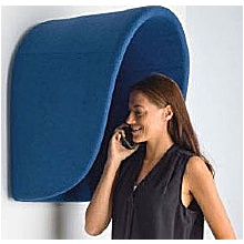 Fabric Acoustic Phone Hood, Round Top