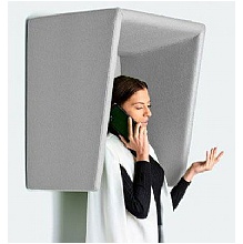 Fabric Acoustic Phone Hood, Square Top