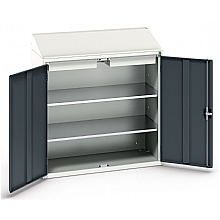 Sloping Top Cupboard with 2 drawers