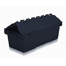135 Litre Plastic Attached Lid Containers