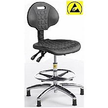 ESD Static Dissipative High Chair, Ergonomic & Safe