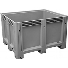 Pallet Box bulk container with Solid Sides