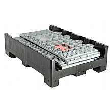 Folded Box Pallet with drop down slots