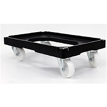 Model 1 Black Recycled plastic container dolly