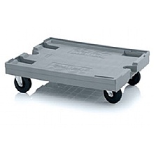 Model 4 Solid Red plastic container dolly