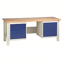 Workbench with 2 x Cupboard Units
