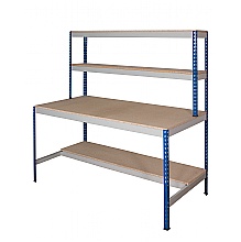 Rivet Value Workstation, 1/2 depth shelf