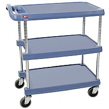 Tray Trolleys with 3 lipped trays