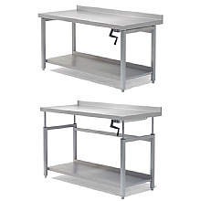 Stainless Steel Ht. Adjustable Preparation Tables