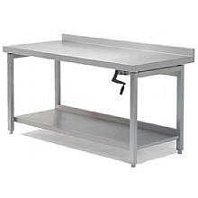 Stainless Steel Ht. Adjustable Table, lowered