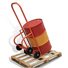 Mobile Drum Truck, 4-Wheel Cradle  210L Drums  UK Made