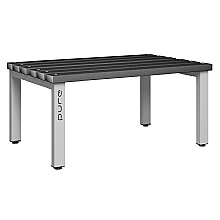 Cloakroom Bench Polymer pearl silver