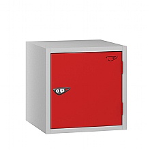 Cube Locker Flame Red/ Silver Grey
