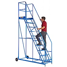 Warehouse Mobile Blue Safety 10 Steps