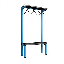 Cloakroom unit for hanging clothes blue/ black