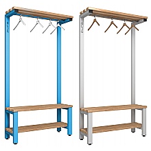 Pure Cloakroom unit for clothes with base shelf