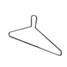 Metal captive coat hanger