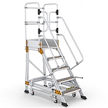 Mobile Safety Steps with Safety Lock, 5 Tread