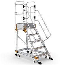 Weight Reactive Mobile Safety Steps, 5 Tread