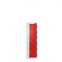 3-Door 1200mm Locker, Flame Red