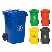 Wheelie Bin 80L 5 Colour Waste Bins for Site Safety