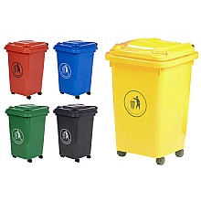 Wheelie Bin 30L & 50L Compact Waste Bins for Safety