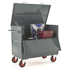 Lockable Trolley - Secure Steel Box With 500kg Capacity