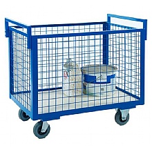 Warehouse Trolley - Wire Mesh Goods Truck