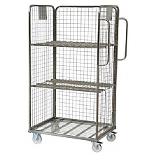 Large Merchandising Trolley, Mesh Sides