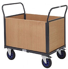 Heavy Duty Trolley With Four Timber Sides