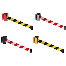 Belt Barriers (2 Pack) Wall Mounted Units for Controlled Access