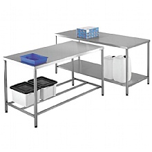 Stainless Steel Worktables, two models