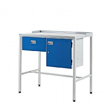 Flat Top Workstation, Drawer and Cupboard