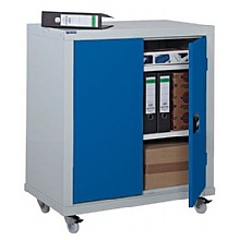 Mobile Workplace Cupboard 900mm Blue