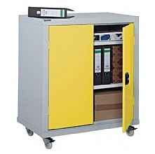 Mobile Workplace Cupboard 900mm Yellow