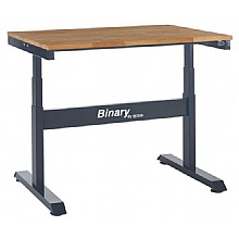 Electric Height adjustable workbench, beech
