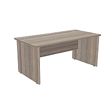 Grey oak rectangular panel end desk, next day del.