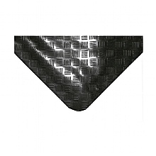 Corner of anti fatigue matting black rubber