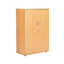 Beech 1200mm high cupboard three shelves