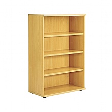 Nova Oak Premium Bookcase, 1200mm high